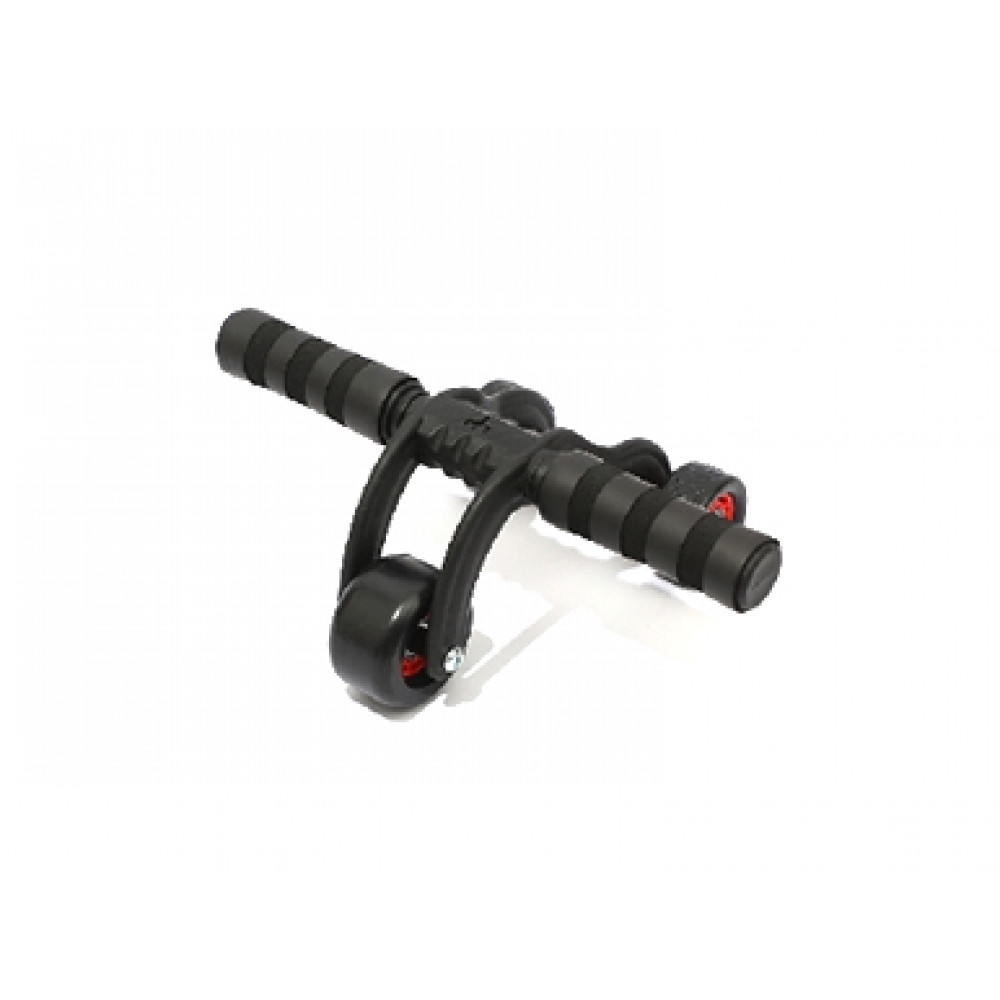 Մարզման մարզասարք երեք փոքր անիվով, որովայնի տռինաժոռ