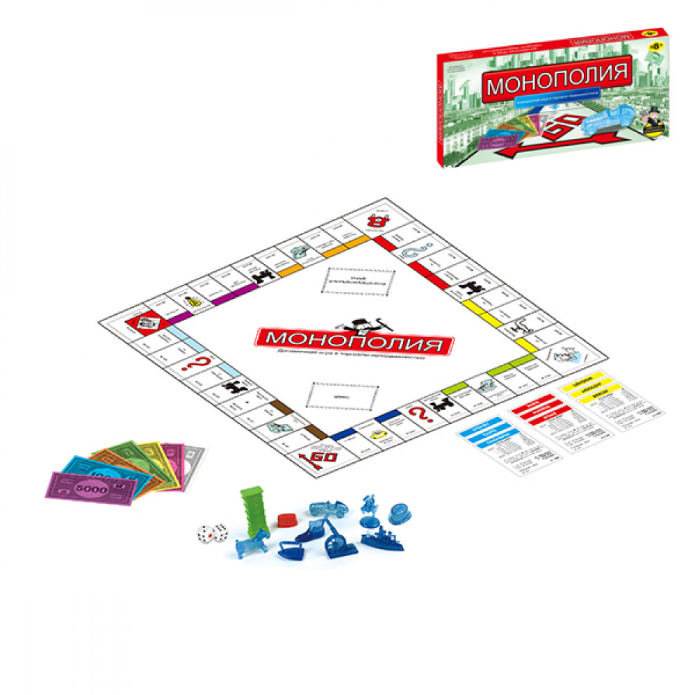 Խաղ մանկական մոնոպոլիա Monopoly իր խաղակարթերով