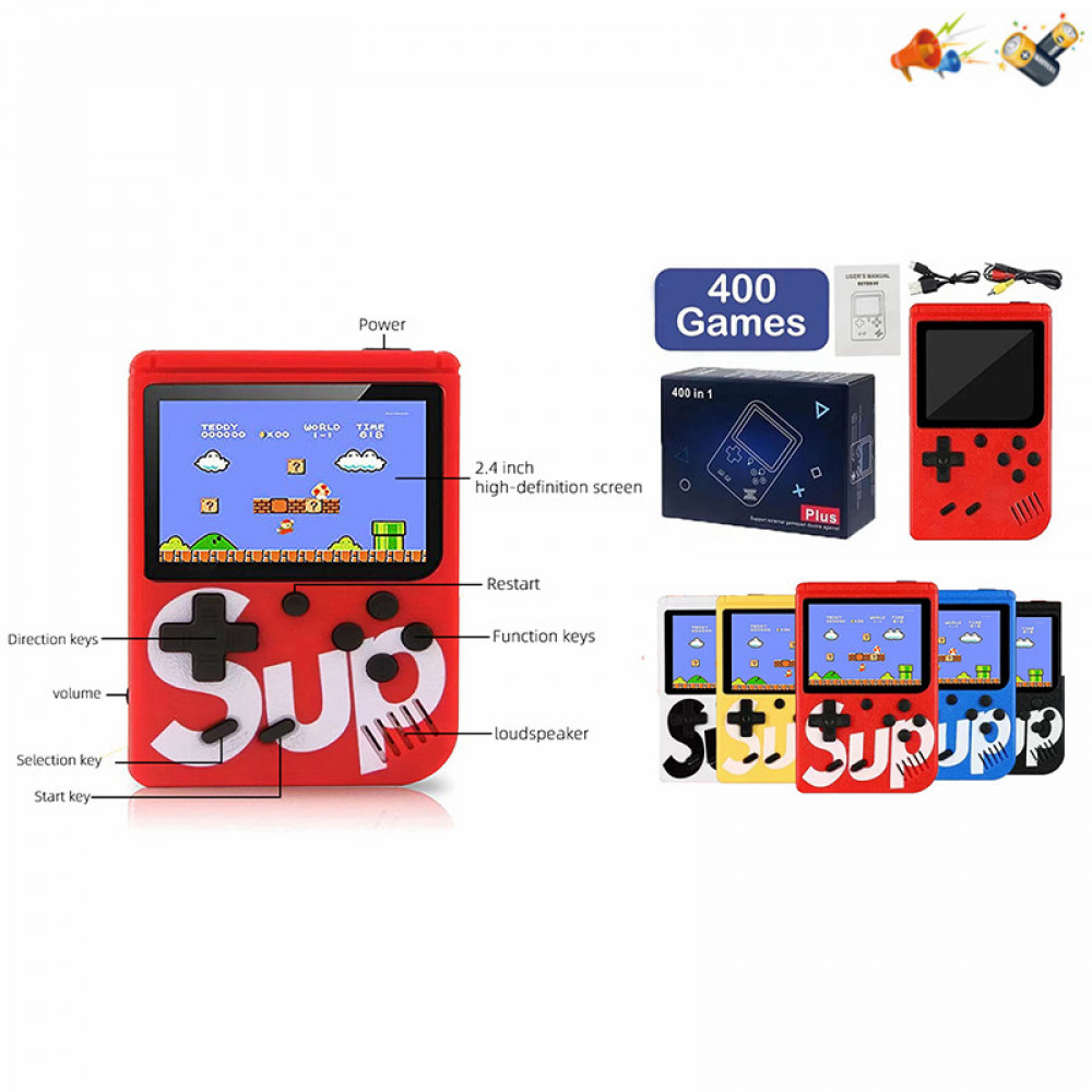 Խաղ տետրիս մանկական գունավոր էկրան 400խաղ + (վահանակ) Super Mario