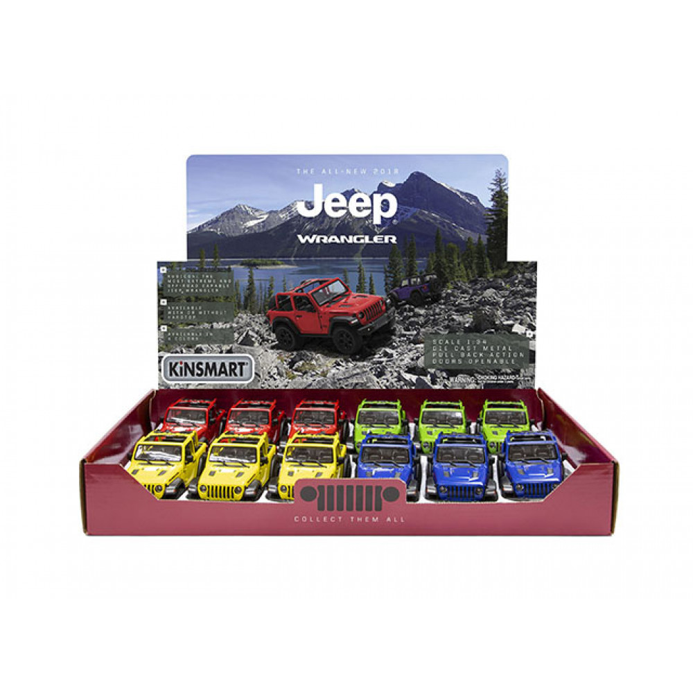5'' P/b 2018 Jeep Wrangler Open Top 12 Cs In Display Box