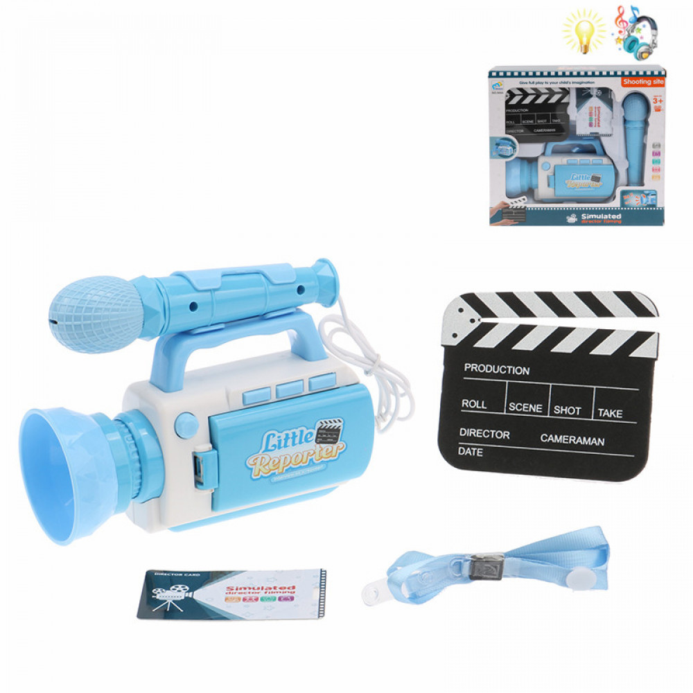 Խաղ մանկական փոքրիկ ռեժիսորի տեսախցիկ և խոսափողի հավաքածու