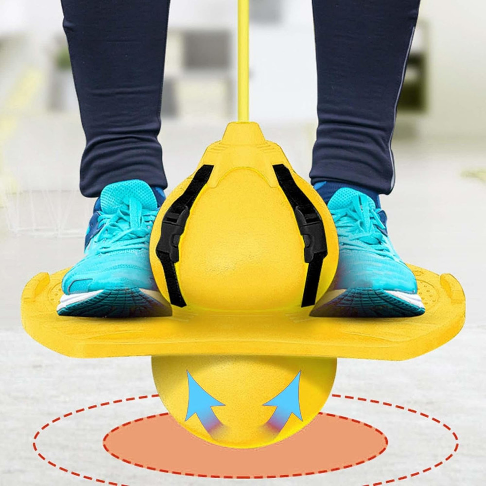 Մանկական մարմնամարզական և ցատկոտման գնդակ, ոտքատեղի և ձեռքի բռնակի հենակով