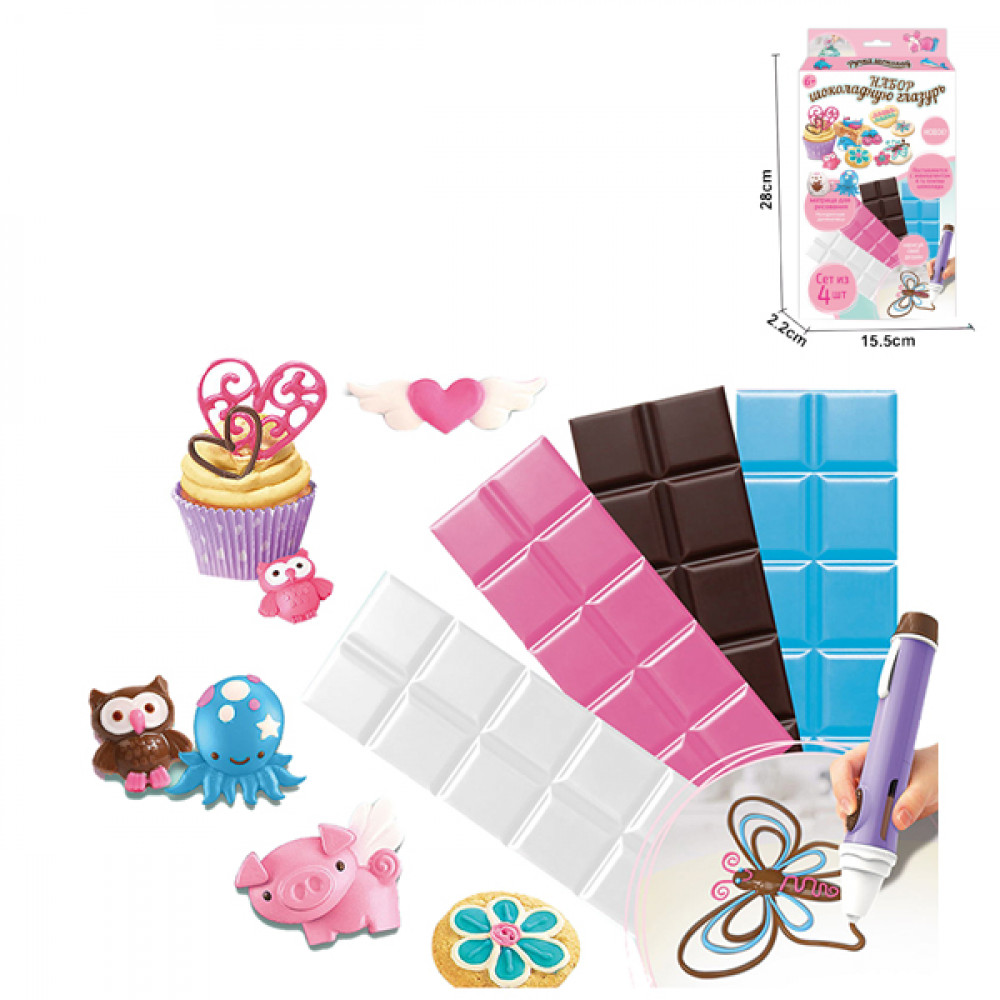 Խաղային մանկական շոկոլադե սալիկների հավաքածու 4կտոր