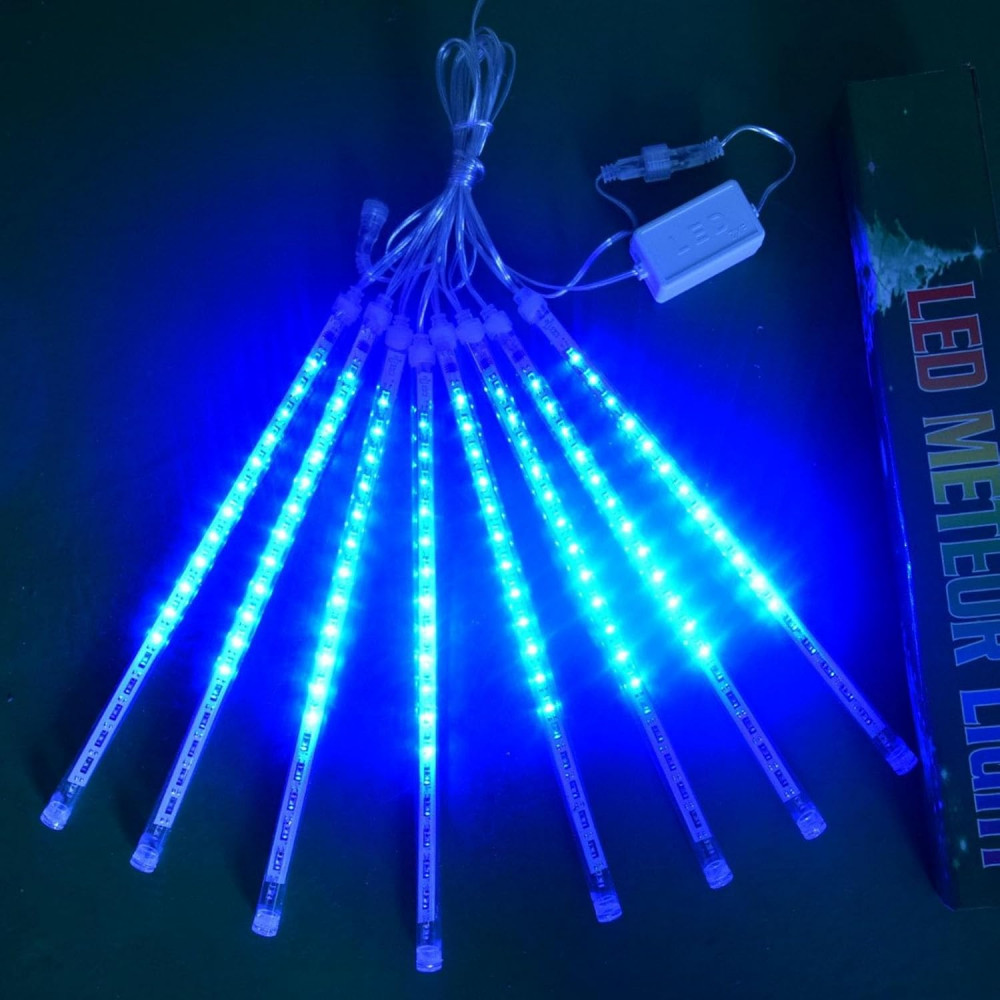 Լույս ամանորյա 50սմ-ոց 8հ-ոց կոլբա 240սմ երկարության 40-լույսային LED լամպ, կապույտ երանգ