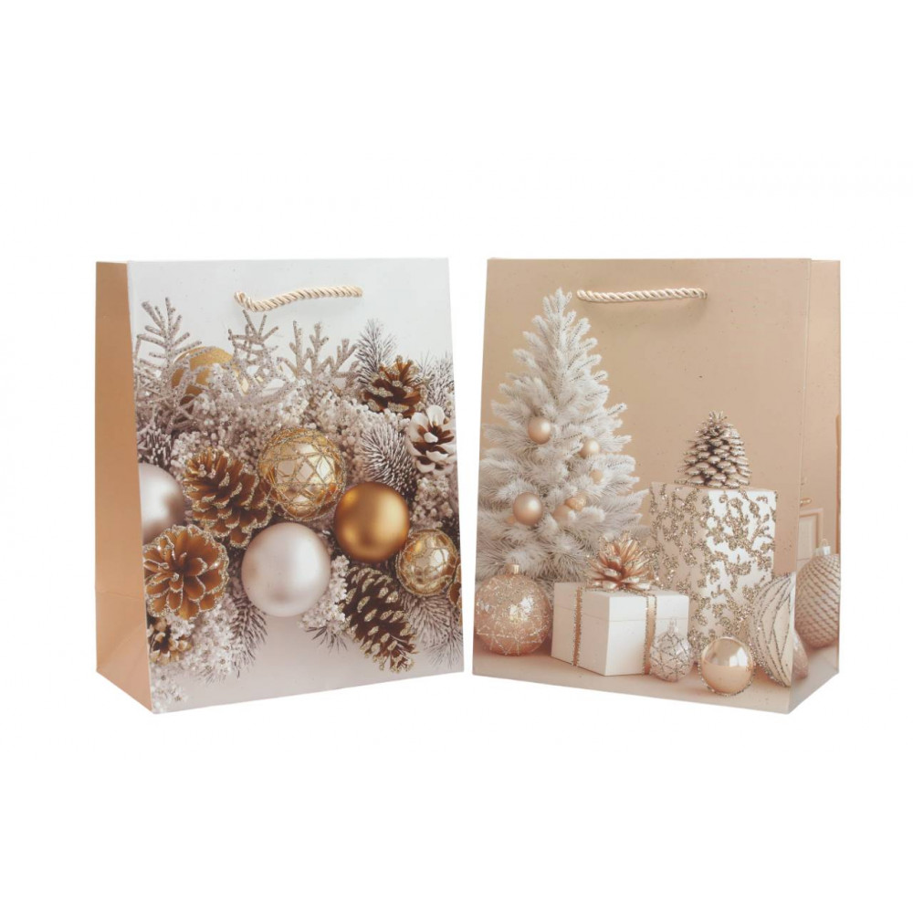 Թղթե նվերի տոպրակ 12հ-ոց 4ձև 4-գույն 26*10*32սմ