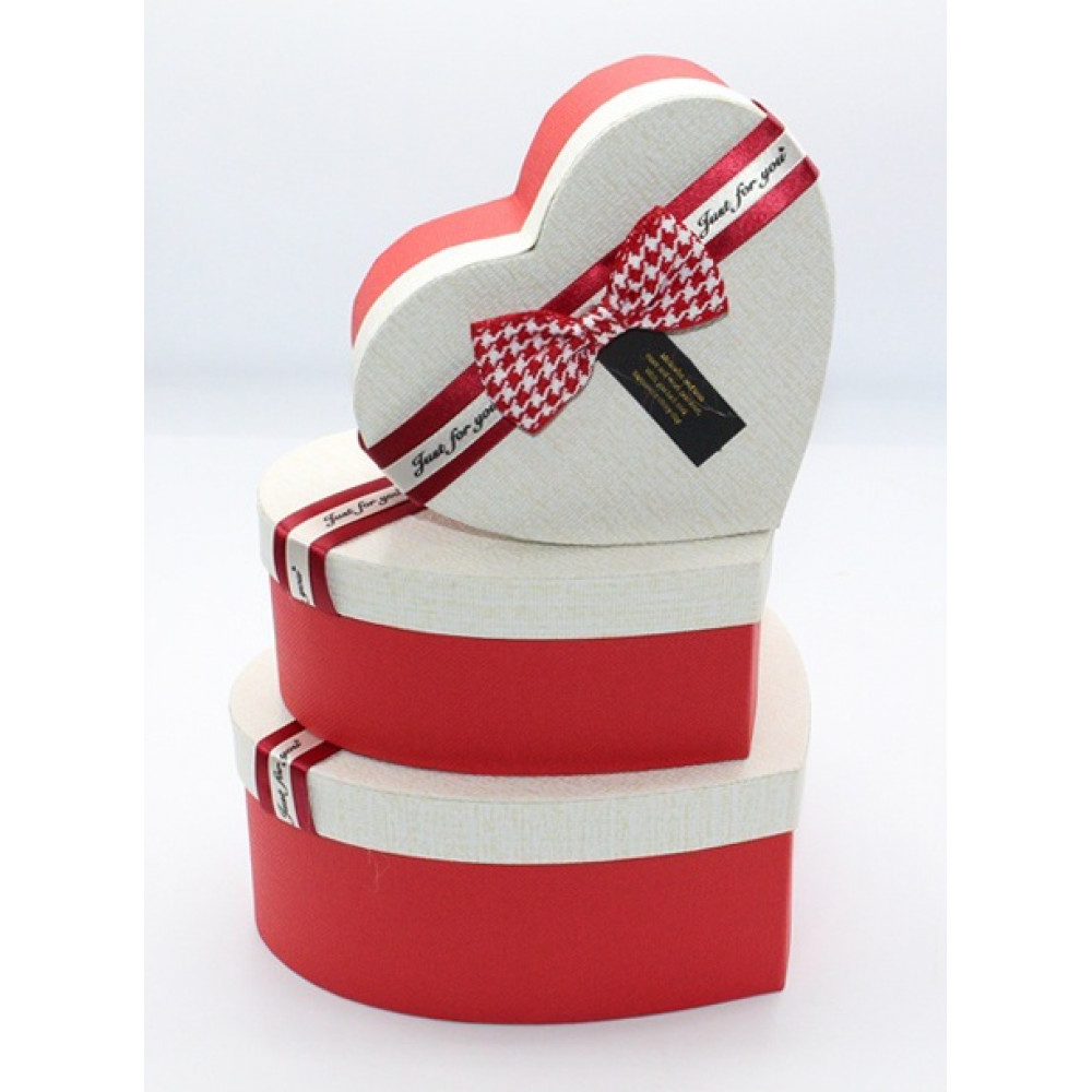 Նվերի տուփ 3հ-ոց, սիրտ /3PCS GIFT BOX/ T8022-1R