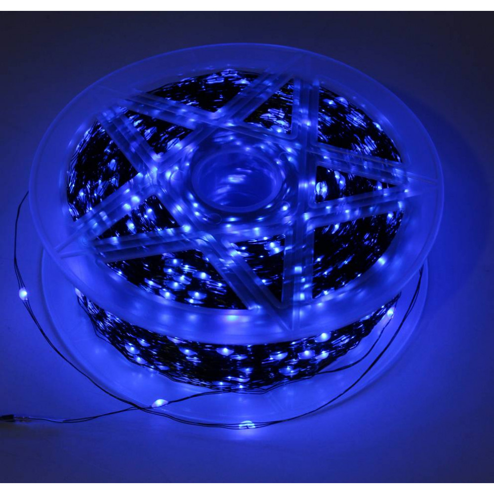 Լույս ամանորյա 3000 լամպ LED, կապույտ երանգ, կանաչ մետաղալար 300մ-ոց, հեռակառավարմամբ TS3000L-GB