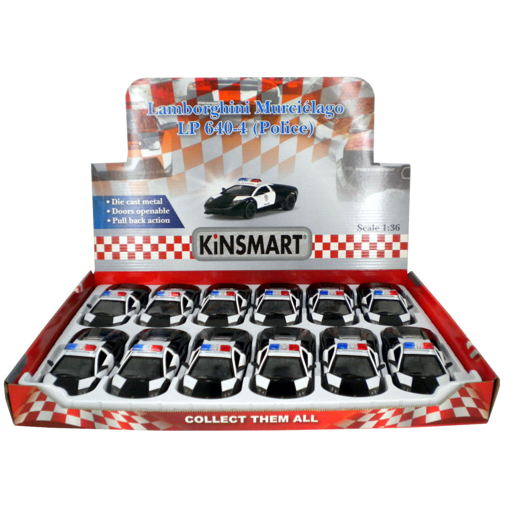 5'' 1:36 P/b Lamborghini Murcielago Lp640 (police) 1 Dd
