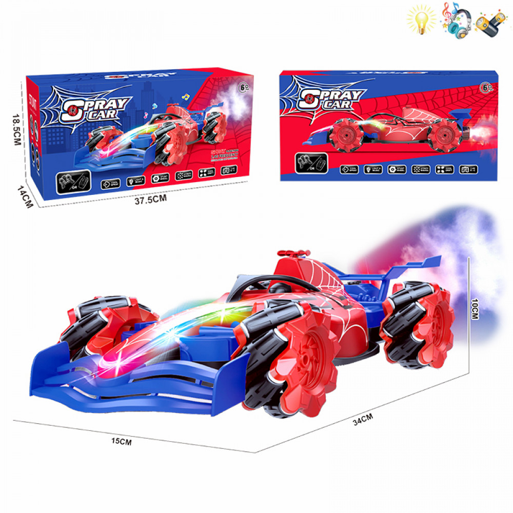 Մեքենա մրցաշավային F1 ֆոռմուլայի մեքենա Spider-man կերպարով, էլ-մարտկոցով