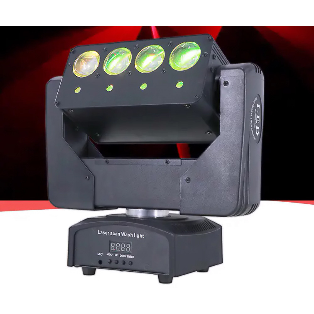 Լեդ լուսատու առաստաղի, լույսային խաղային ցոլքեր. լազերային լույս 4-ը-1ում