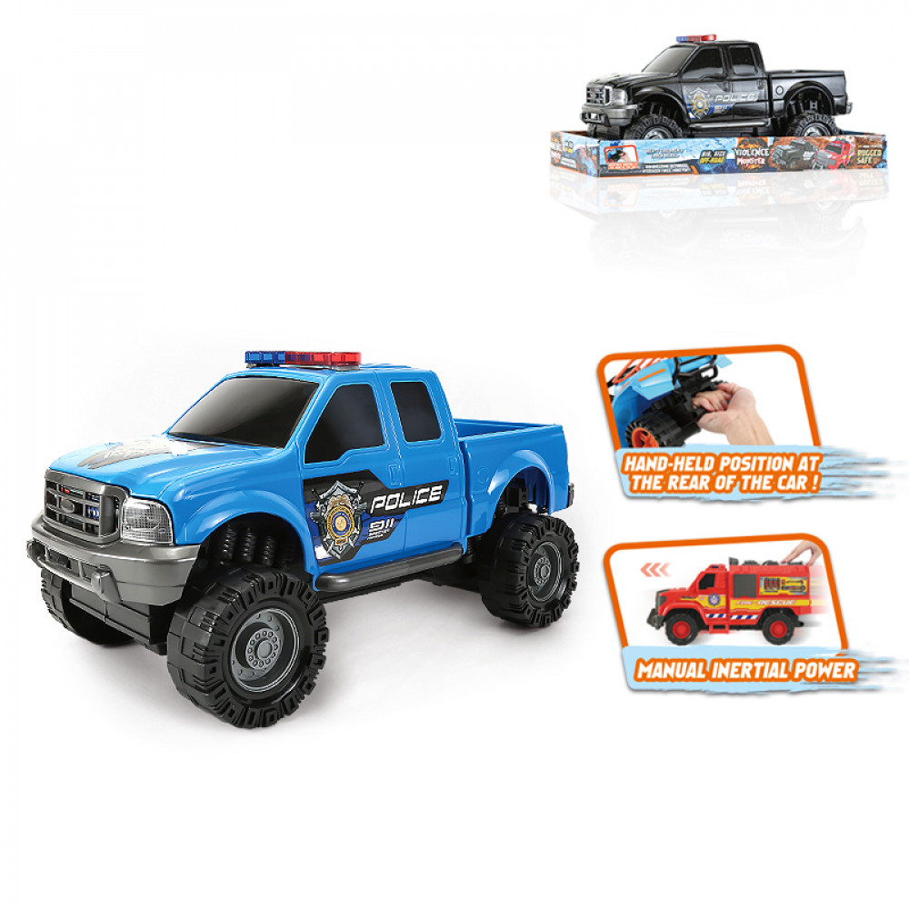 Մեքենա իներցիոն մեծ ոստիկանական պիկապ ջիպ 1:12 մաշտաբի 41սմ-ոց 2-գույն