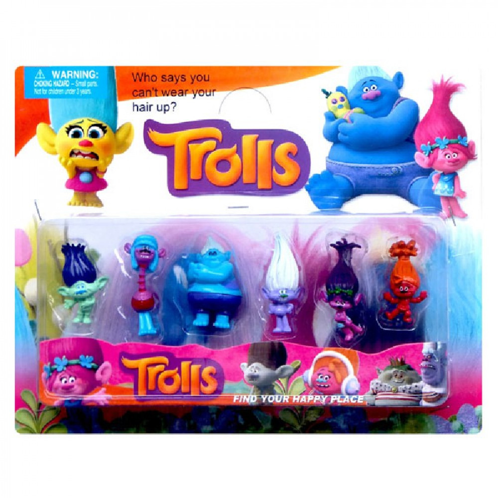 Խաղալիք մուլտ կերպար 6հ-ոց թզուկներ Trolls