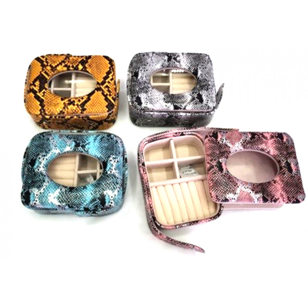 Զարդատոփ կանացի, 4գույն կաշվե /13*10.5*5 սմ