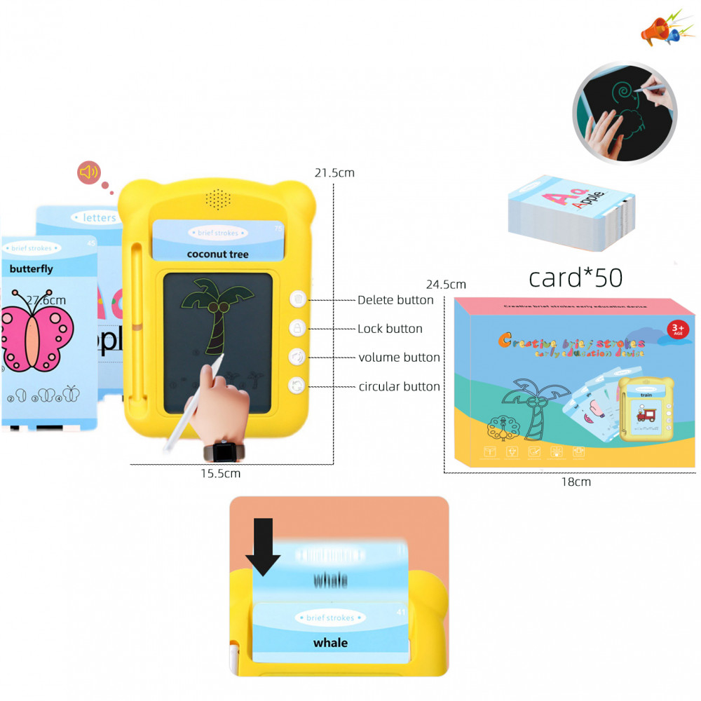 Խաղային սովորել նկարե,լ էլ․մարտկոցով նկարչական գրատախտակ LCD պատճենում