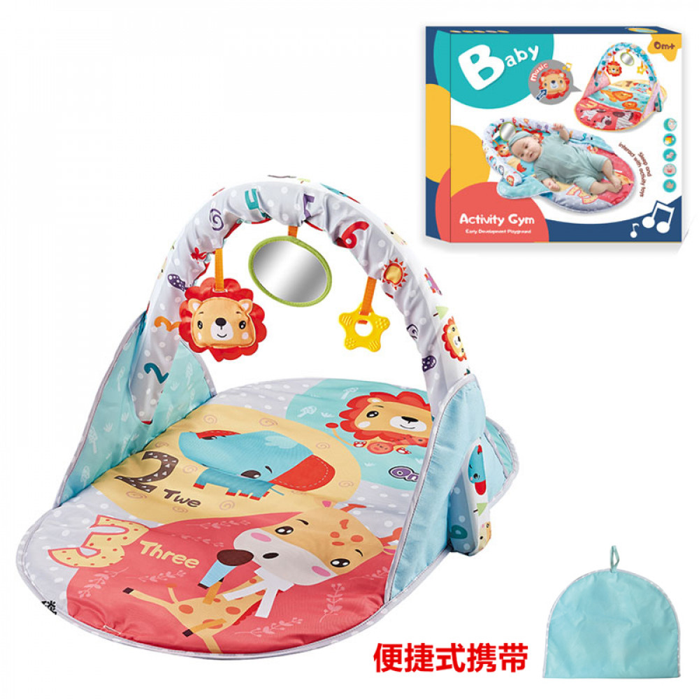 Մանկական հատակի գորգիկ իր խաղային կամրջակով