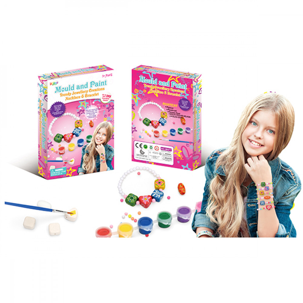 Մանկական հավաքածու պլ․ ուլունքներ իր ներկանյութով, ձեռքով ներկել ուլունքներ