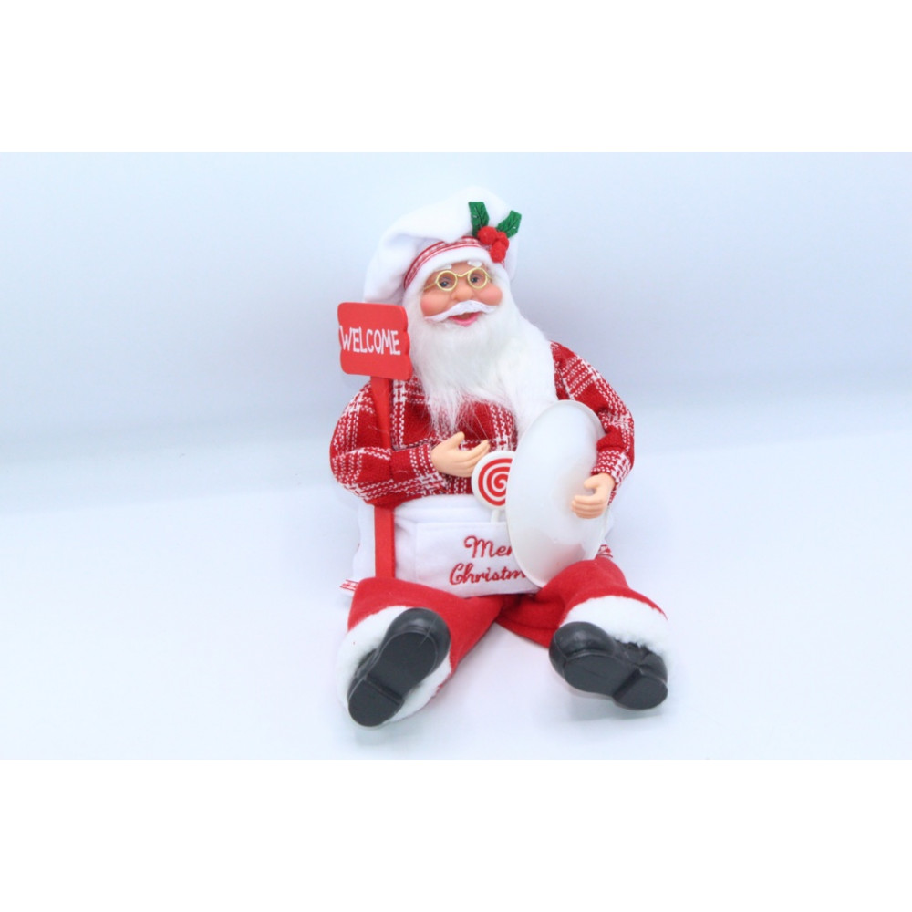 Ձմեռ պապ խոհարար 25սմ-ոց, նստած