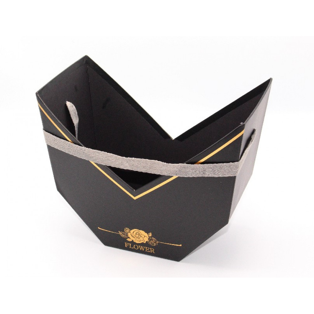 Ծաղկի և նվերի տուփ 1հ-ոց, թելից բռնակով