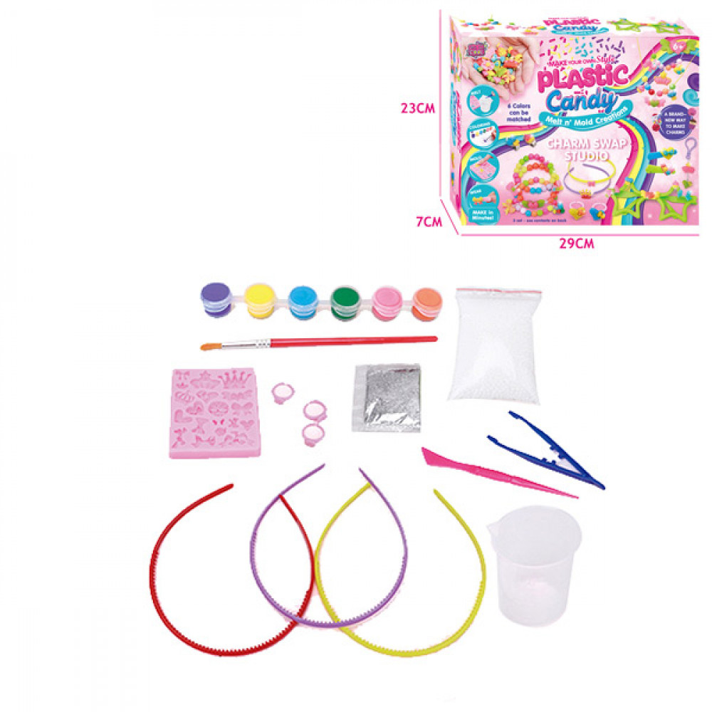 Ստեղծագործական արվեստի խաղ մանկական իր ներկանյութով և զարդարանքներով