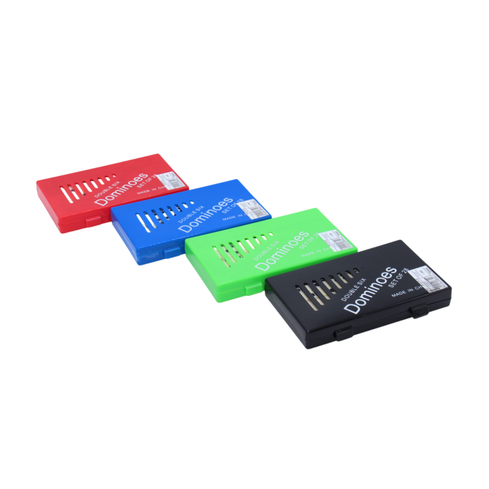 Խաղ դոմինո 9մմ-ոց խաղաքարերով պլաստիկե տուփով 17,5սմ