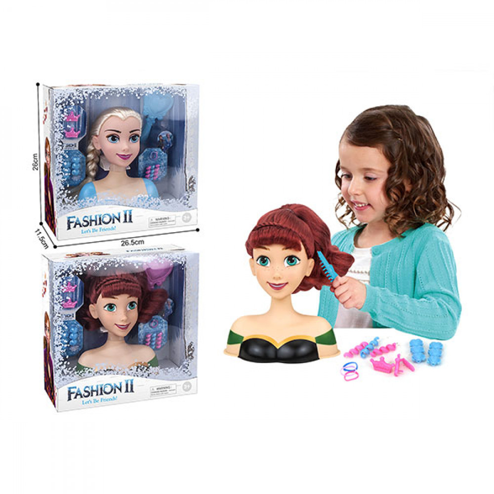 Տիկնիկ կիսանդր 2-ոճի իր զարդերի հավաքածույով