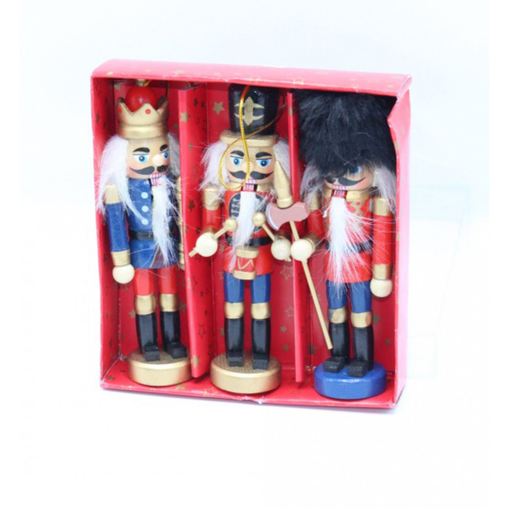 Փայտե զինվորական մարդուկներ 12,5սմ-ոց 3հ-ոց