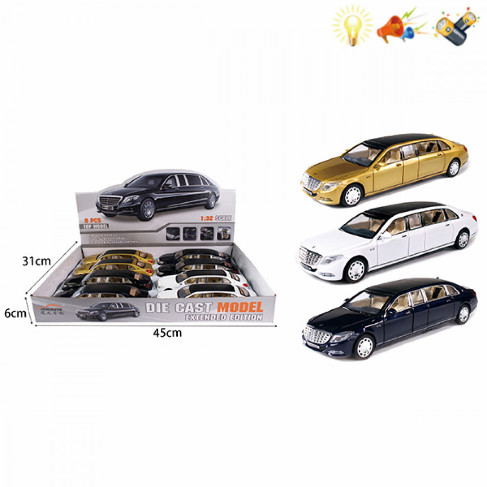 Մեքենա մետաղյա մոդել 1:32 Mercedes Benz Limousines S Class կոլեկցիոն