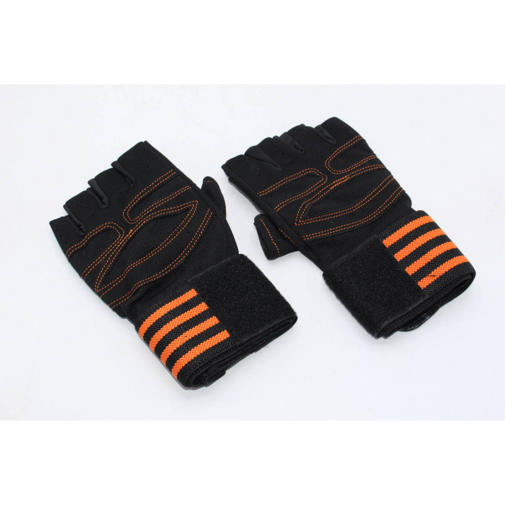 Մարմնամարզական ֆիթնեսի ձեռնոց, մատները կտրած, ժապավենի եզրով