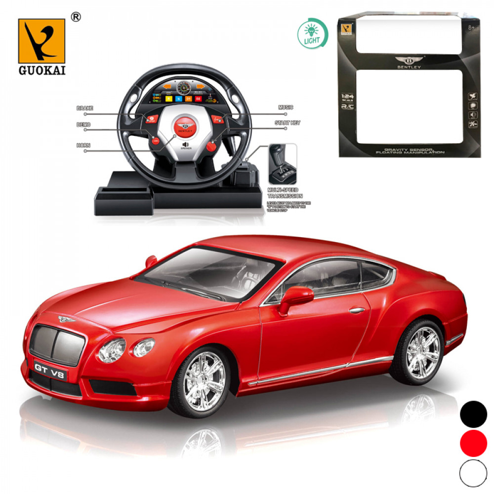 Մեքենա հեռակառավարման ղեկ վահանակով BENTL էլ-մարտկոցով 1:24, 4ուղղ.