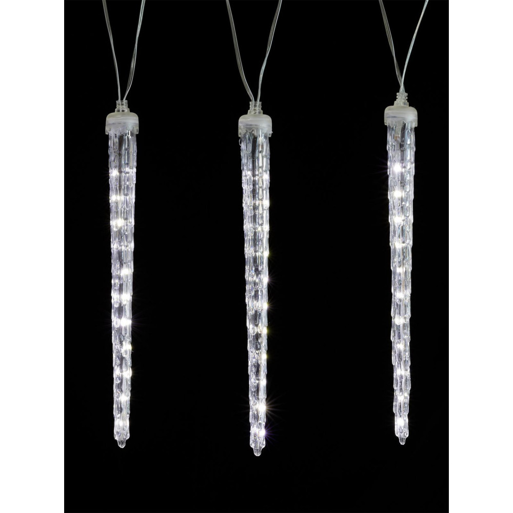 Լույս ամանորյա սառցե բեկոր 30սմ-ոց,սառը սպիտակ լույս 24Led իր կցորդիչով