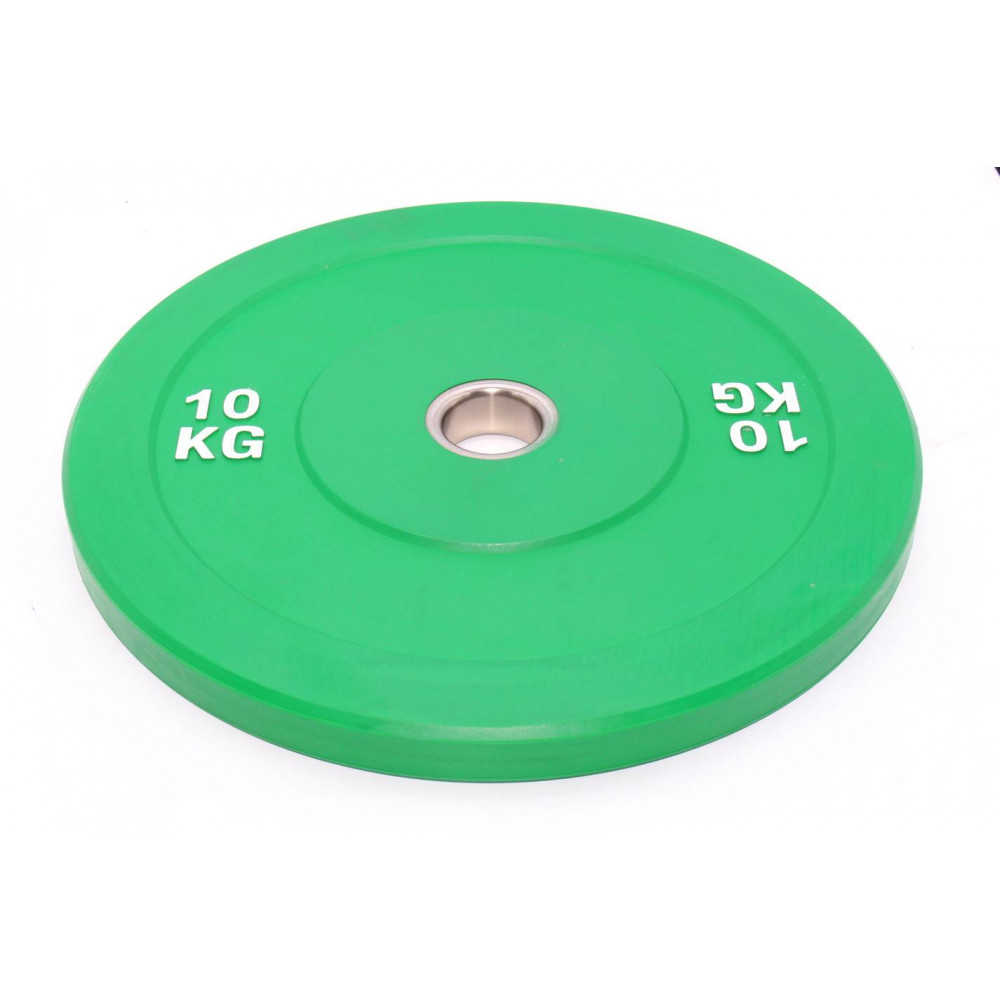 Մարմնամարզական ծանրաքար ռետինապատ սև սևով ամբողջական 10կգ-ոց քաշով