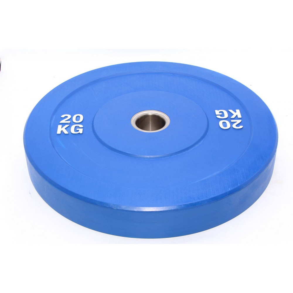 Մարմնամարզական ծանրաքար ռետինապատ սև սևով ամբողջական 20կգ-ոց քաշով