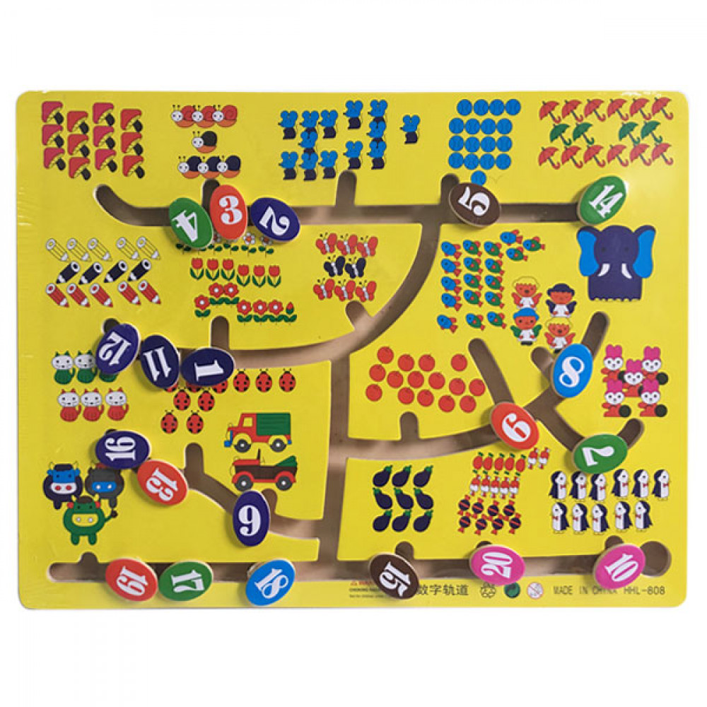 Ինտերեկտիվ փայտե խաղալիք լաբիրինթ, տրամաբանություն զարգացնող խաղ