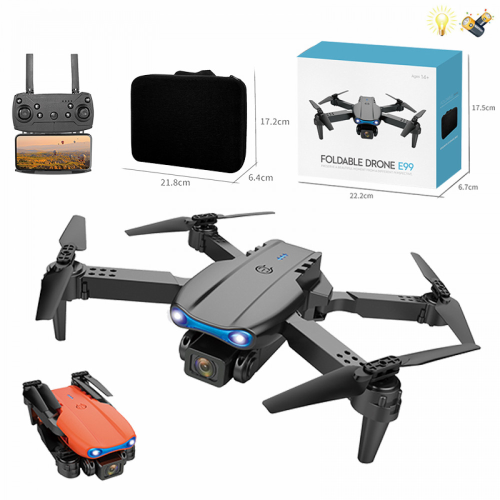 Ուղղաթիռ դռոն էլ-մարտկոցով HD երկակի տեսախցիկով 6ուղղ առանց խոզանակի, պայուսակով