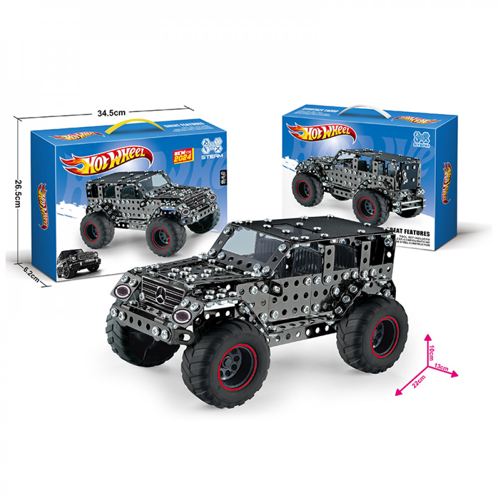 Կոնստրուկտր մետաղե ամենագնաց Hot Wheel Mercedes G500 մեքենա