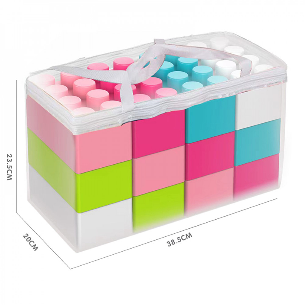 Լեգո խոշոր խորանարդիկներով 12կտոր (20սմ-ոց) իր պայուսակով