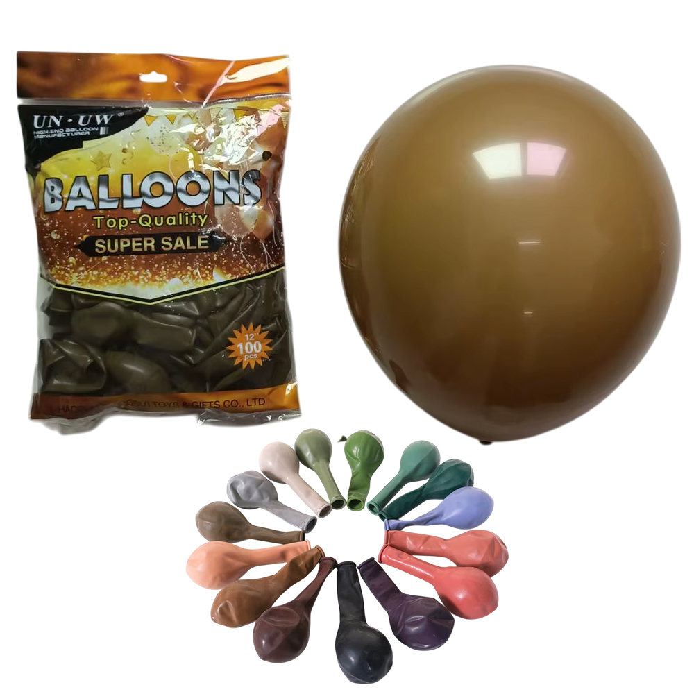 Փուչիկ 100հ-ոց տուփով 12" 2.8գր 30սմ-ոց 30գույն Retro Latex Balloon