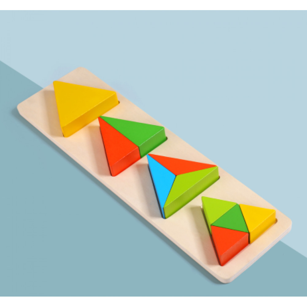 Խաղ փայտե երկրաչափական խորանարդիկներ բազմաոճ, գլուխկոտրուկ ցել․ փաթեթավորված