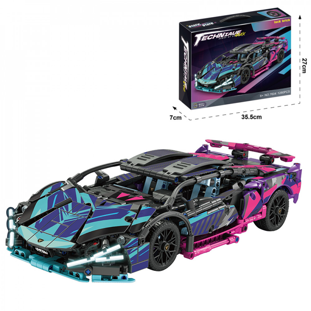 Լեգո մեքենա 1280-կտոր մոդել դրիֆտային 1։14 մաշտաբի