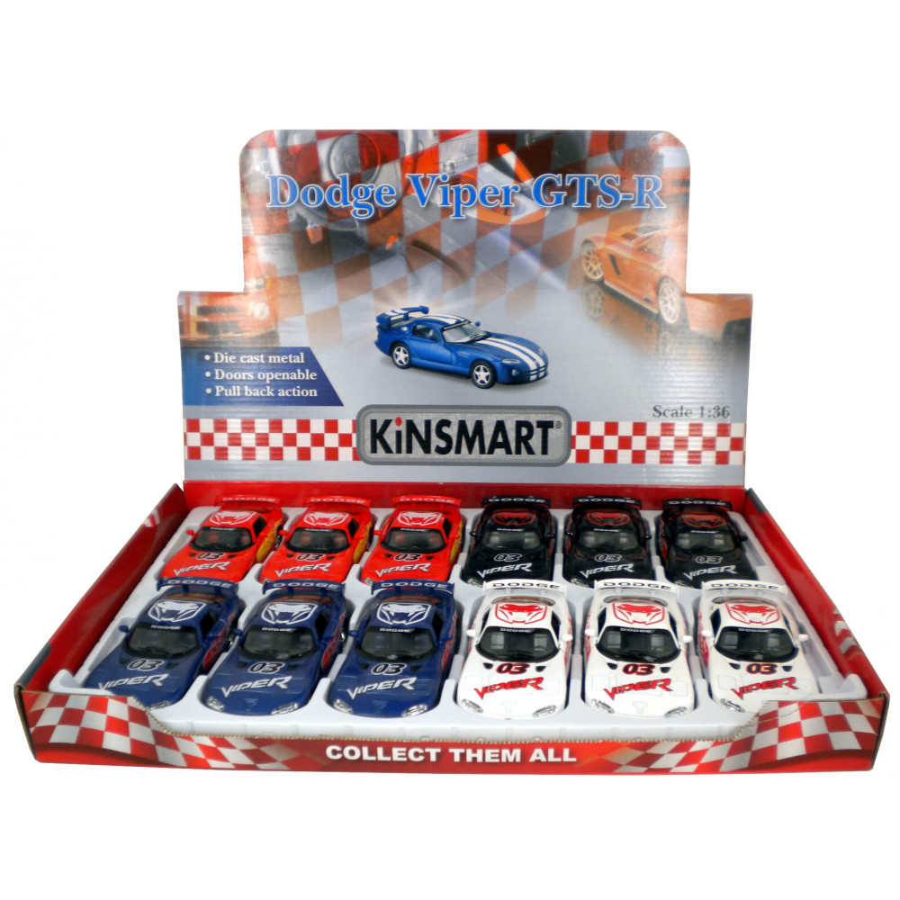 5'' Dodge Viper Gtsr W/printing 12pcs/d.bx