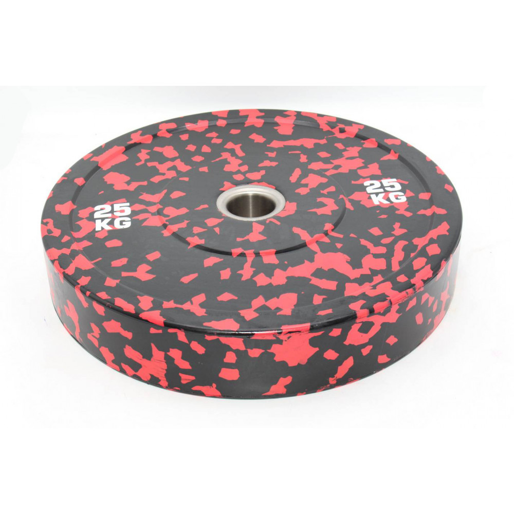 Մարմնամարզական ծանրաքար ռետինապատ քողարկման նախշով (камуфляж) 25կգ-ոց քաշով