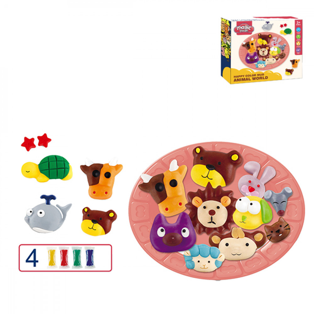 Խաղալիք պլաստիլինի հավաքածու իր ստեղծագործական խաղային կերպարներով /24pcs color clay set/ MD8038B