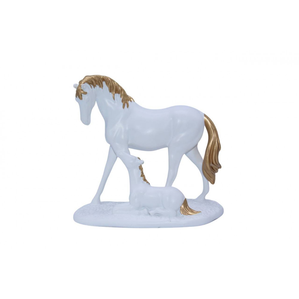 Հուշանվեր արձանիկ ձի 18սմ-ոց երեք գույնային երանգով 18*8*17սմ