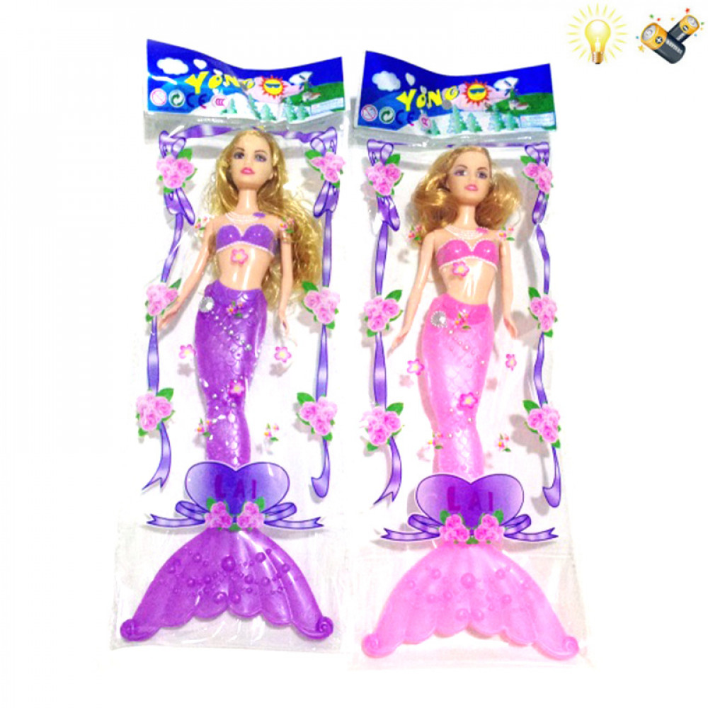 Տիկնիկ ջրահարս ցել, փաթեթավորմամբ. լույսերով