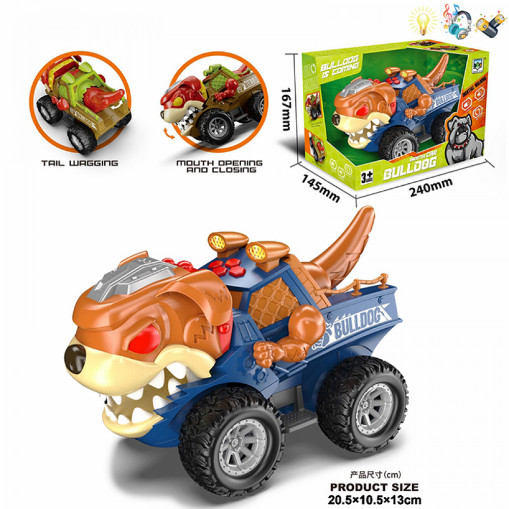 Մեքենա էլ-ով բաց տուփով կենդանակերպի տեսքով, ձայնային և լույսային էֆեկտներով