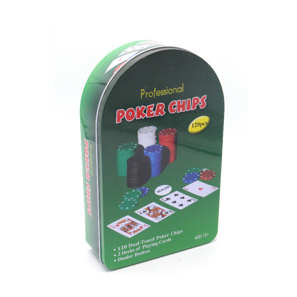 Պրոֆեսիոնալ պոկերի հավաքածու 120PCS