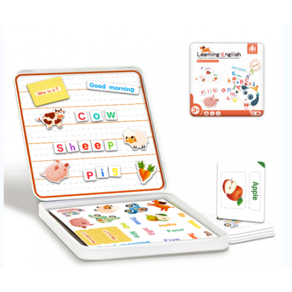 Խաղալիք փազլ գլուխկոտրուկ ինտերակտիվ տառերի ճանաչելություն և բառակազմում, մագնիտե