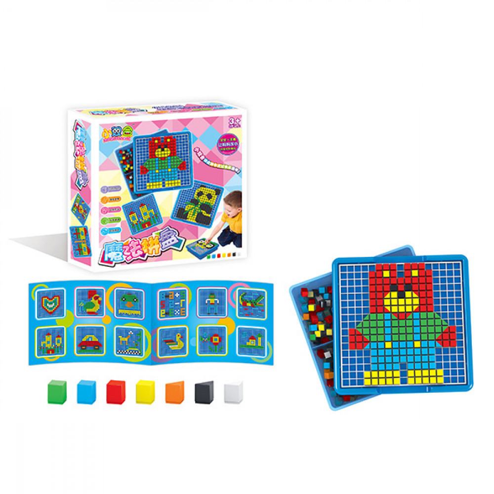 Խաղ լեգո մոզայկա խորանարդիկներով