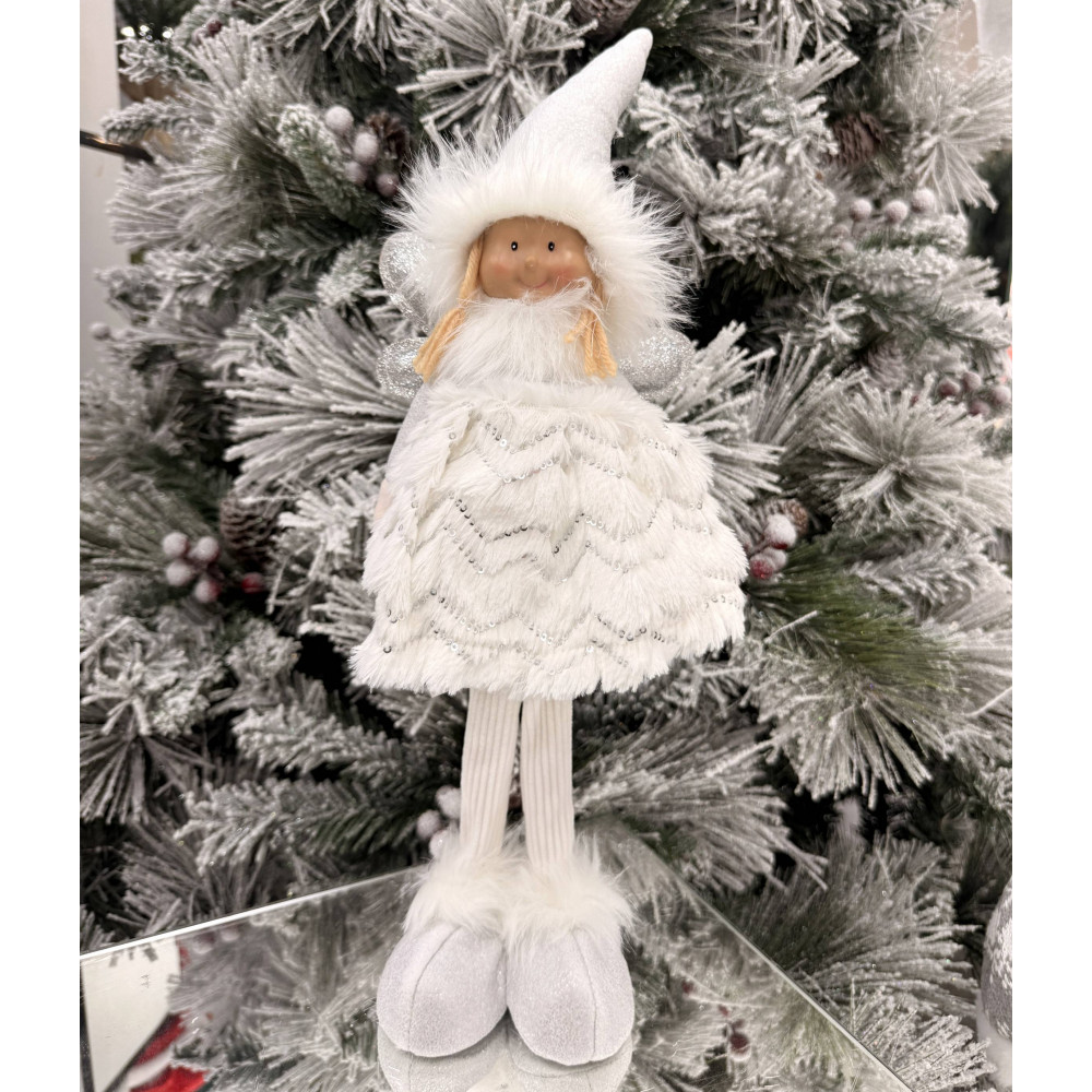 Ամանորյա զարդարանք տիկնիկ հրեշտակ նստած, 60սմ-