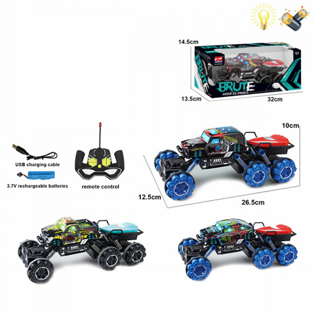 Մեքենա հեռակառավարման վահանակով էլ-մարտկոցով ամենագնաց, 4ուղղ. կցորդիչով